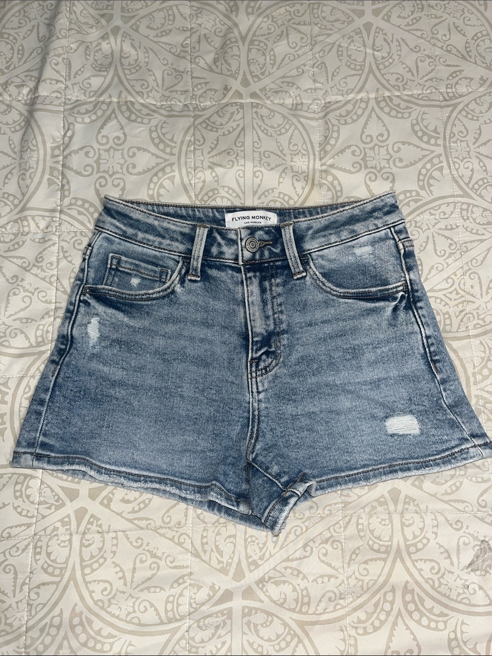 Flying Monkey Women’s High Rise Blue Jean Shorts size 25
